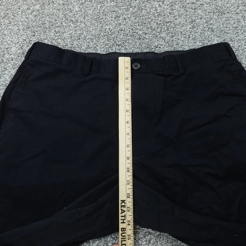 Brooks Brothers Pants Mens 40X32 Black Hudson Chino Trouser Flat Front Straight